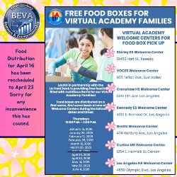 Free Food Boxes for Virtual Academy Families